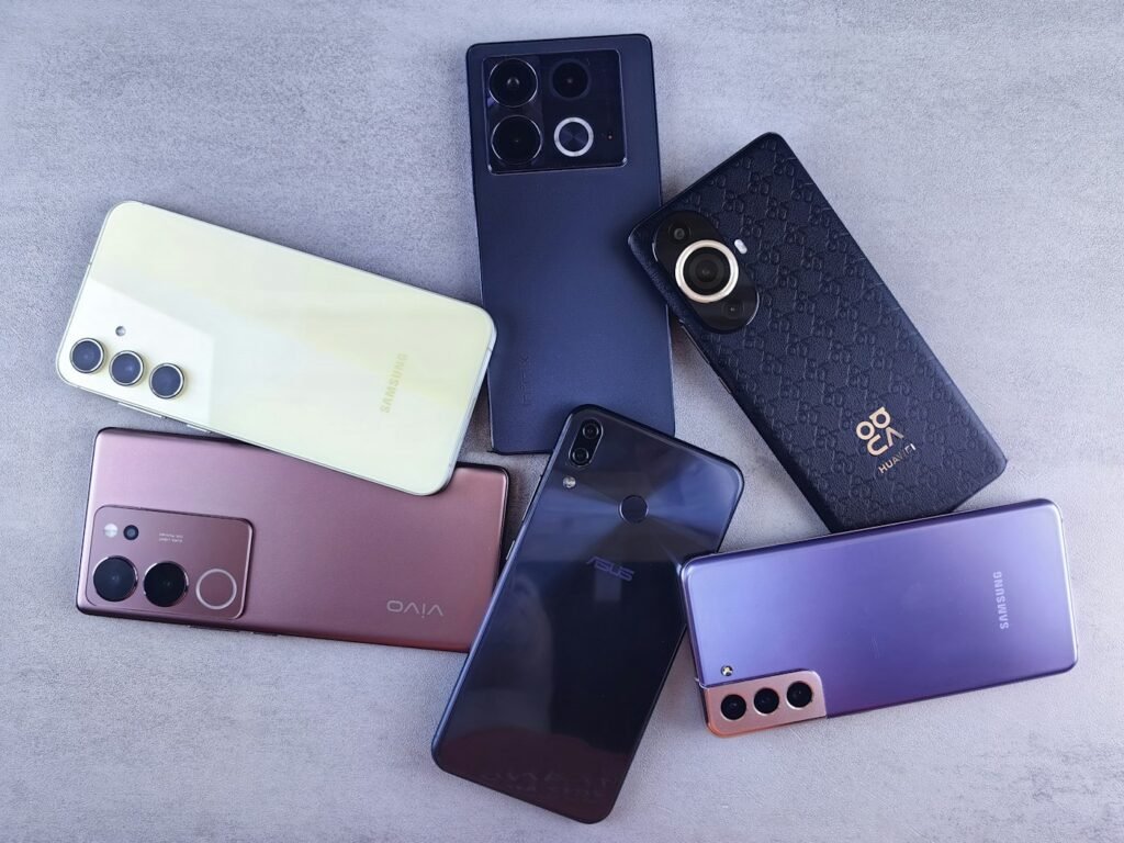 Inspected pre-owned smartphones ready for sale